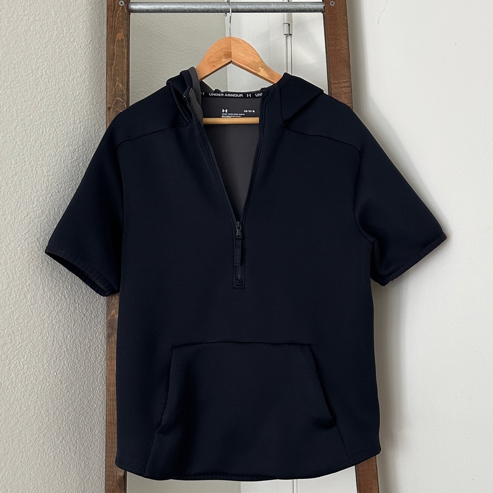 Under Armour Black Short Sleeve Hoodie